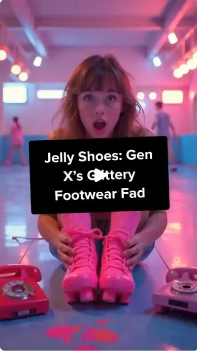 Jelly Shoes: Gen X’s Glittery Footwear Fad. Who else rocked jelly shoes and survived the blisters? Relive the sparkle, squeak, and pure 80s nostalgia. #GenX #RetroFashion #JellyShoes #80sKids #Nostalgia #Throwback #VintageVibes