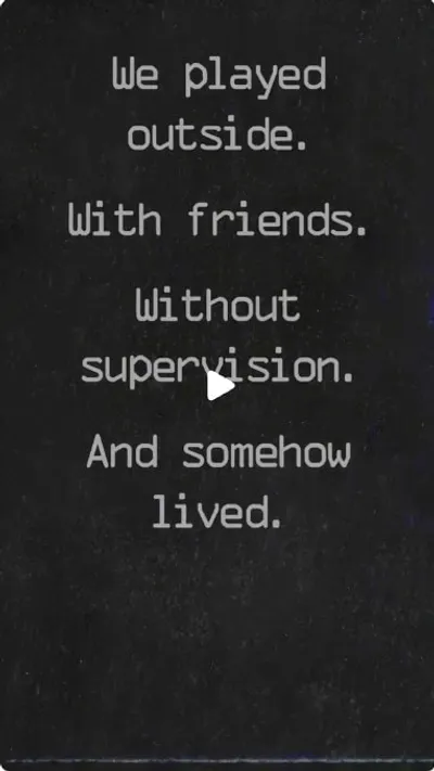 No apps. Just dirt, danger, and a whole lot of imagination. #GenXChildhood #FreeRangeKids #RetroPlayground #BeforeSmartphones