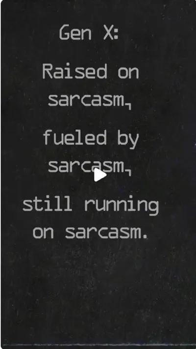 Our love language is eye rolls and movie quotes. #GenXAttitude #SarcasmIsOurCardio #RetroCool #90sVibes