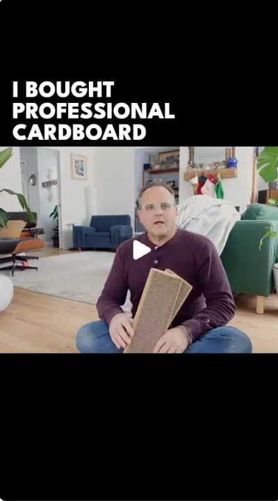 ou have indoor cats destroying your furniture, watch this before you buy. Key Points: · Durability test (Double-sided design) · The "sliding" issue on hardwood floors · The Catnip factor (and why dogs love it) · Simple DIY fix to make it work #CatScratcher #PetReview #CatLife #AmazonFindsAd #CatToys