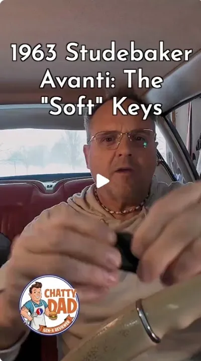 lie preserved this history by cutting steel daily driver keys decades ago. We're staying warm in the garage today while a total blizzard hits Michigan. Follow the Avanti Series for more rare parts and classic car restoration stories from the Great lakes a o a i. #classiccar #cartok @Studebaker Group