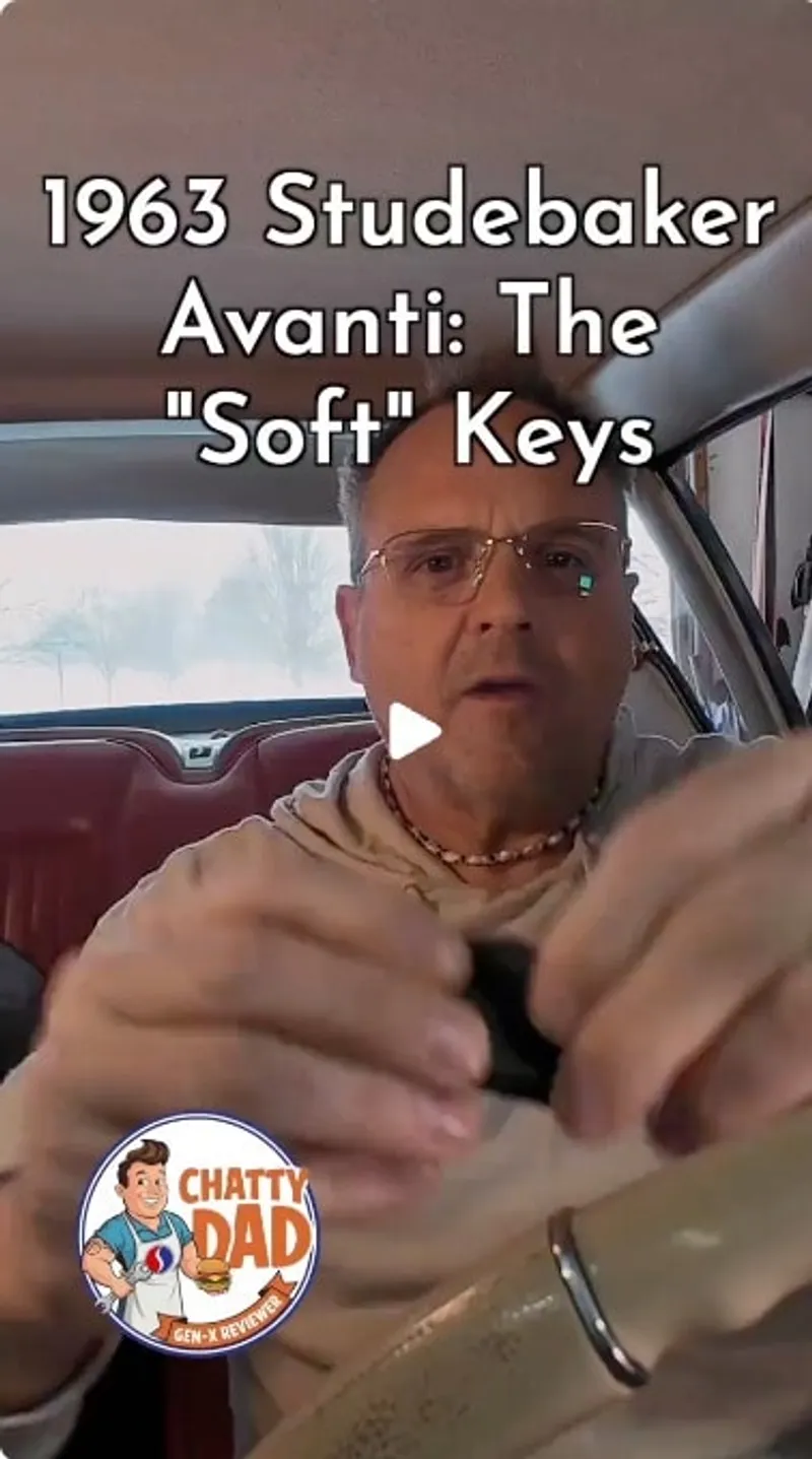 lie preserved this history by cutting steel daily driver keys decades ago. We're staying warm in the garage today while a total blizzard hits Michigan. Follow the Avanti Series for more rare parts and classic car restoration stories from the Great lakes a o a i. #classiccar #cartok @Studebaker Group